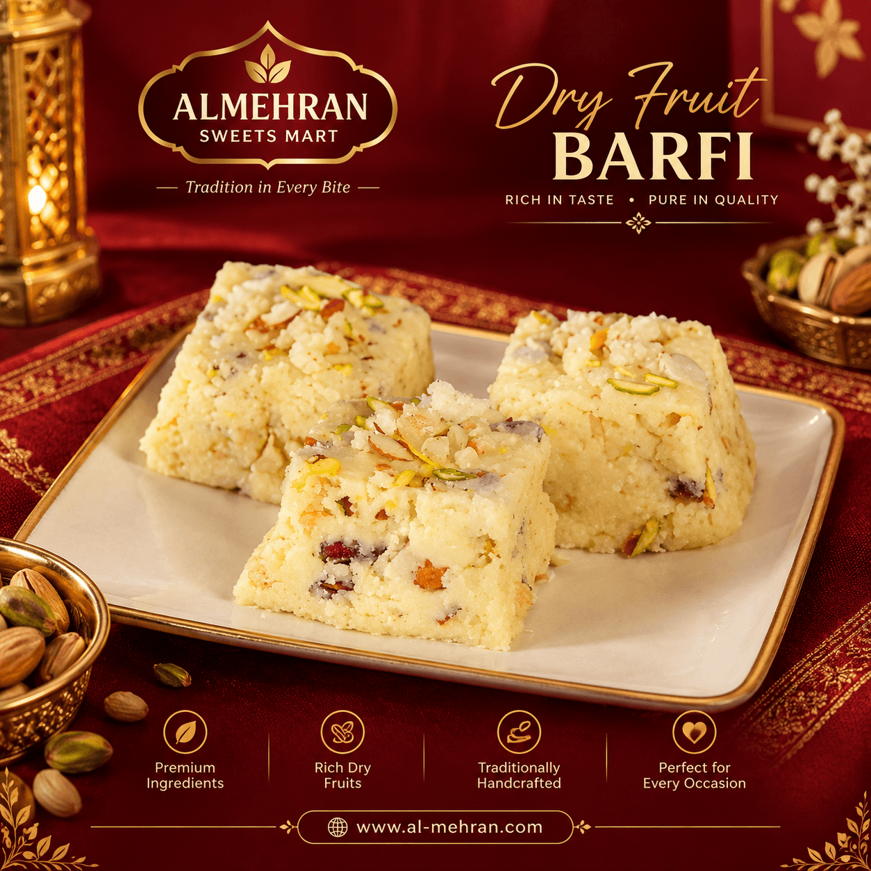 Dry Fruit Barfi